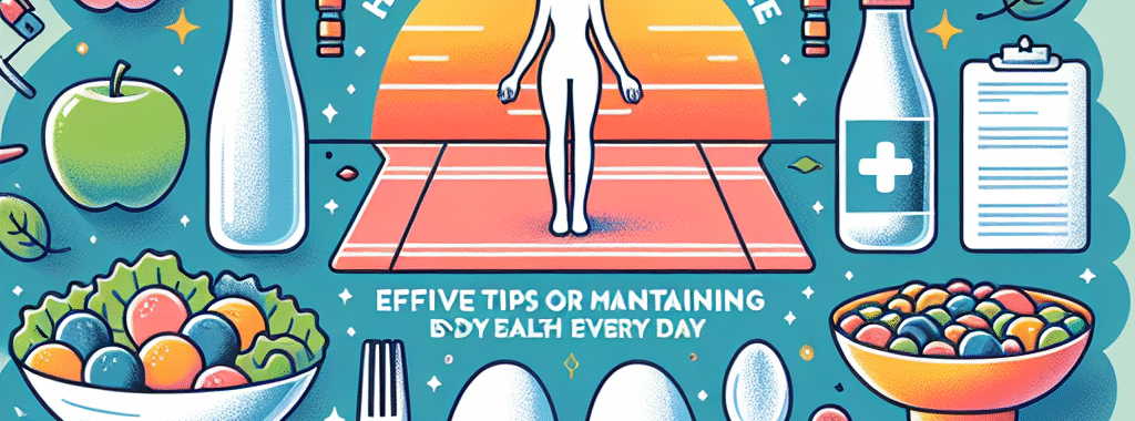Tips Efektif Menjaga Kesehatan Tubuh Setiap Hari